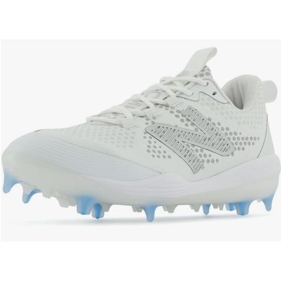 New Balance Men's FuelCell COMP V3 Baseball Shoe White/White 14 M